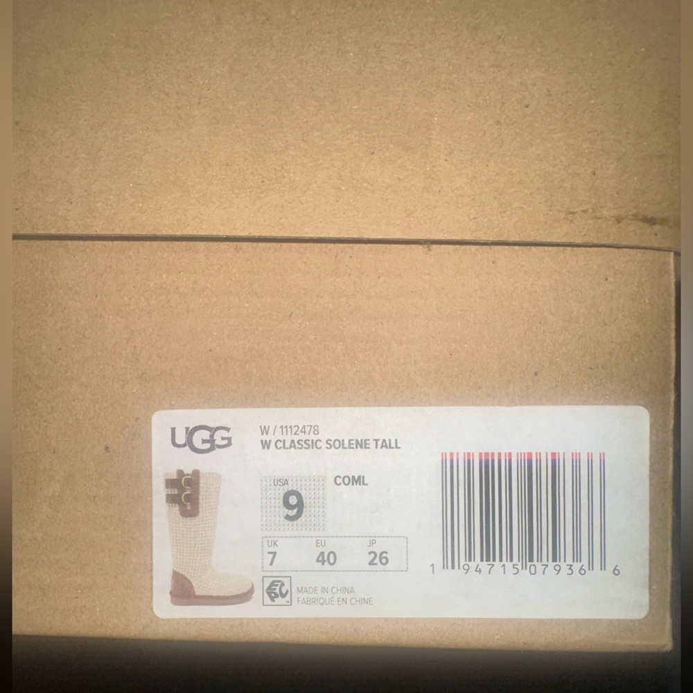 UGG Women's Cream and Tan Knotted Soleil - Picture 4 of 5